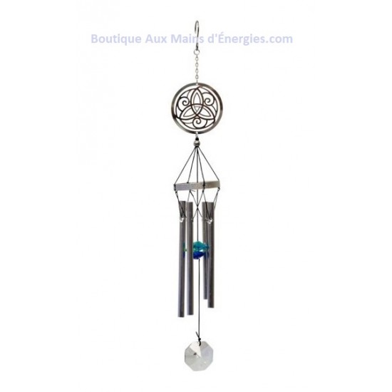METAL CHIME WITH CRYSTAL - CELTIC KNOT